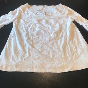 NWT Cute Small White J Crew Cotton Top 🌺